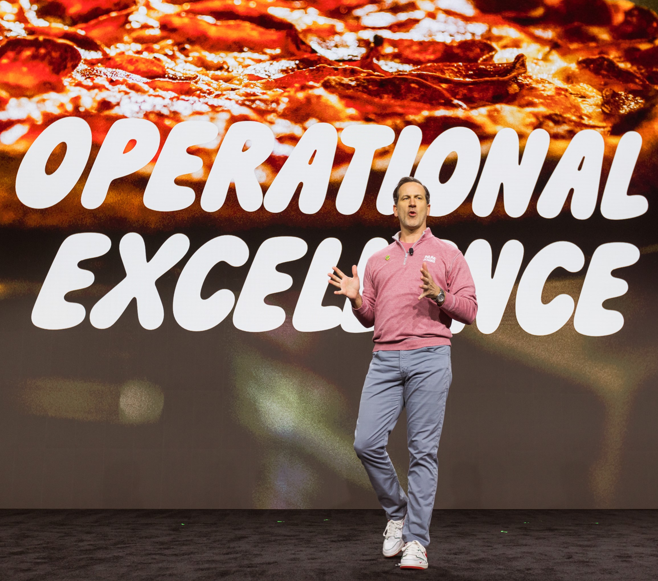 Joe Sieve speaks at the 2025 Papa Johns Franchise Conference
