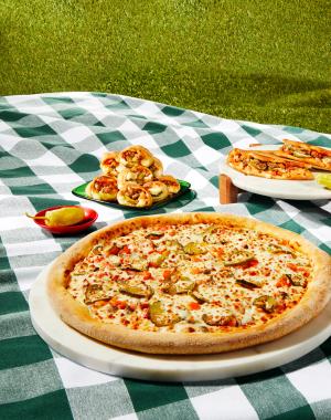 Papa Johns Cheesy Burger Pizza, Papadia and Papa Bites