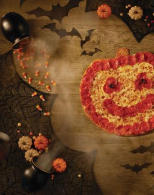 Jack-O'-Lantern Pizza