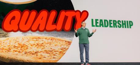 Todd Penegor speaks at the 2025 Papa Johns Franchisee Conference